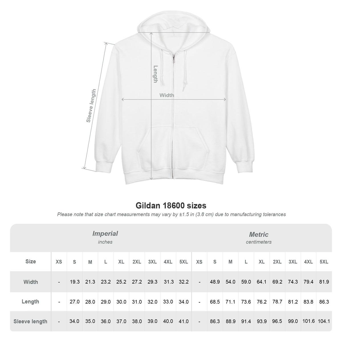 Growth Full Zip Hooded Sweatshirt