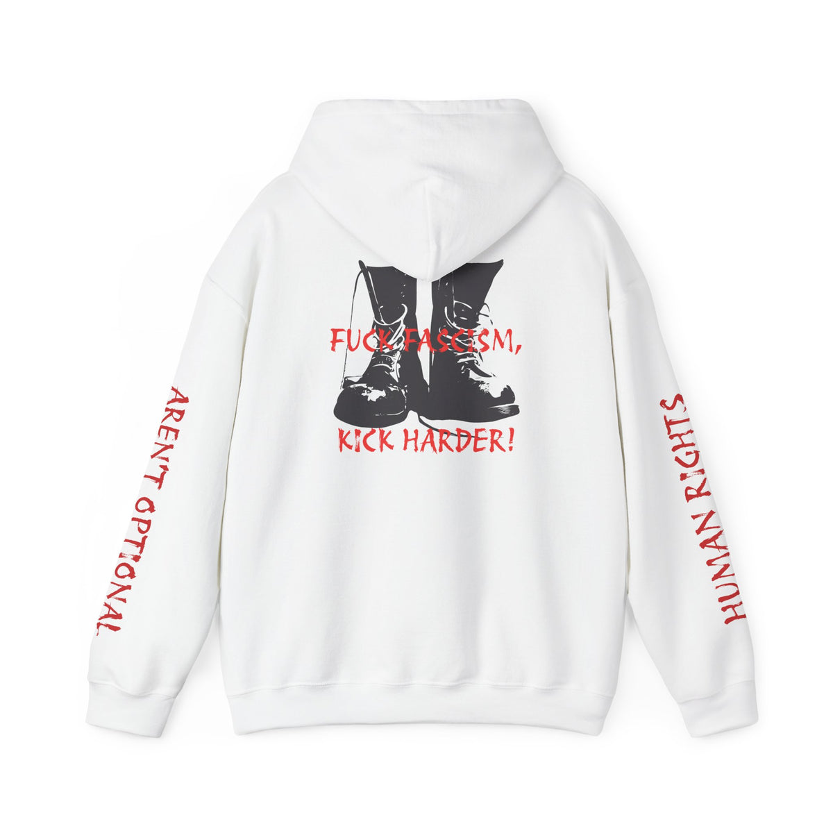 Fuck Fascism, Kick Harder Hoodie