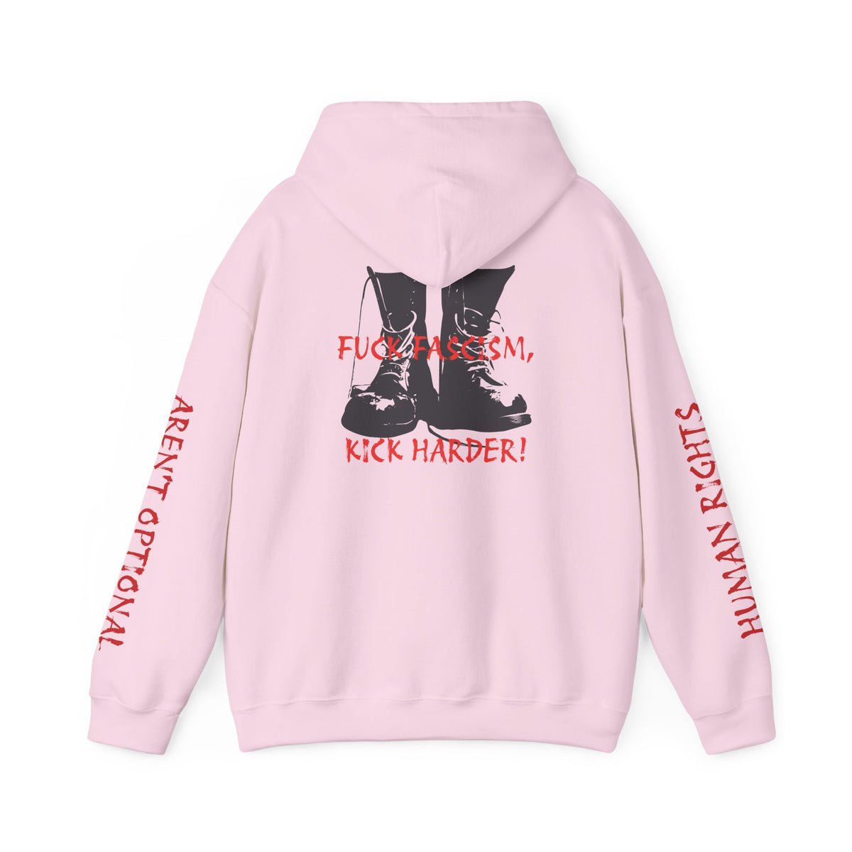 Fuck Fascism, Kick Harder Hoodie