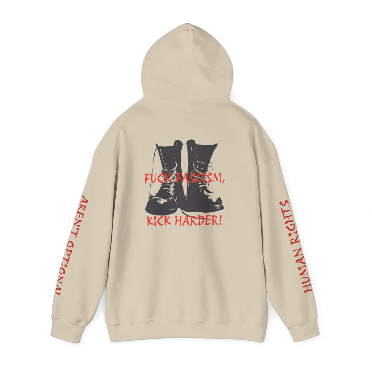 Fuck Fascism, Kick Harder Hoodie