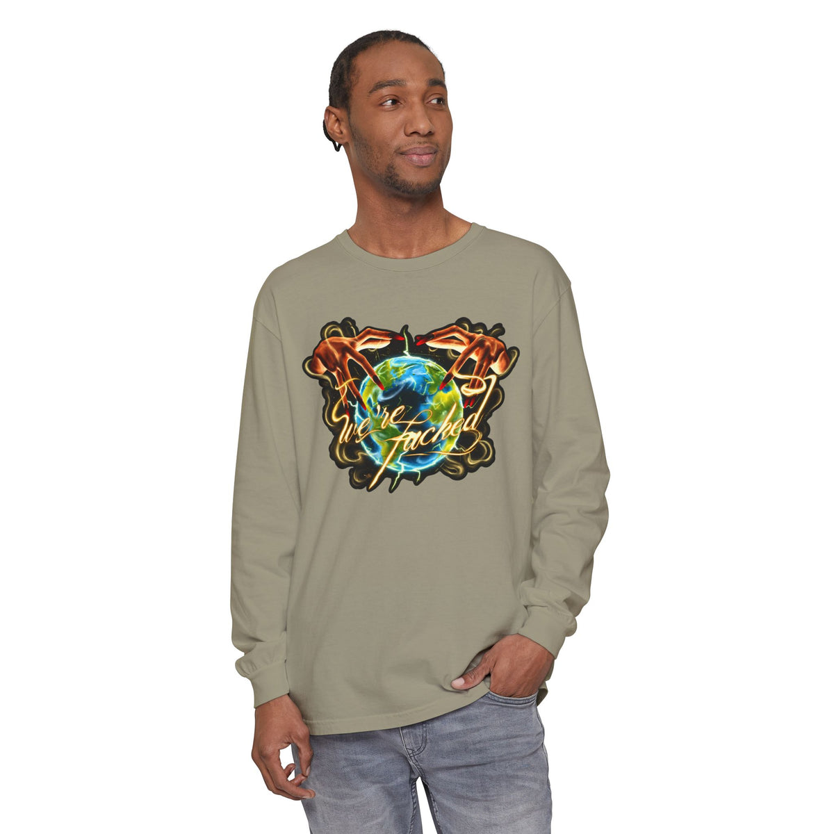 We're Fucked Long Sleeved T-shirt