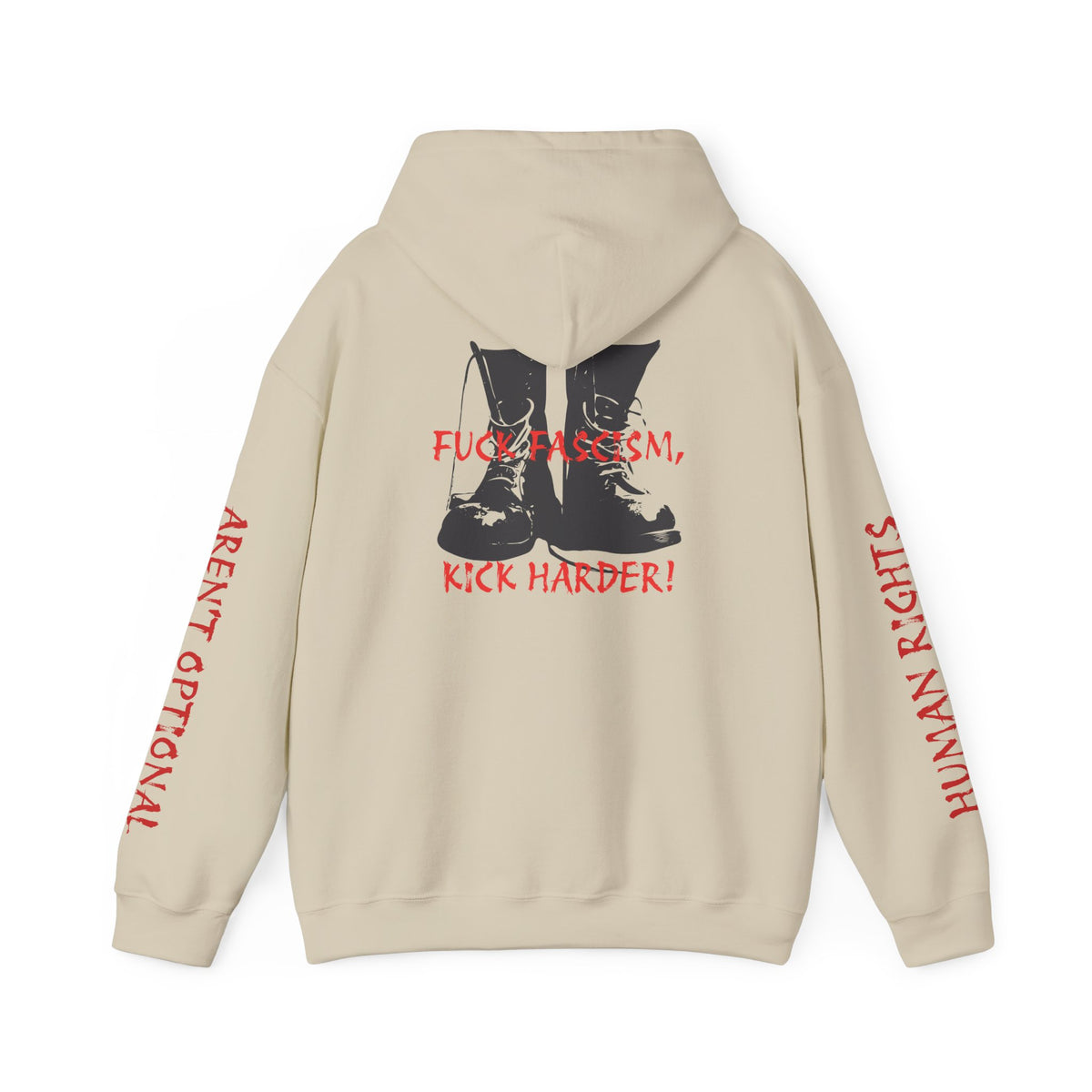 Fuck Fascism, Kick Harder Hoodie