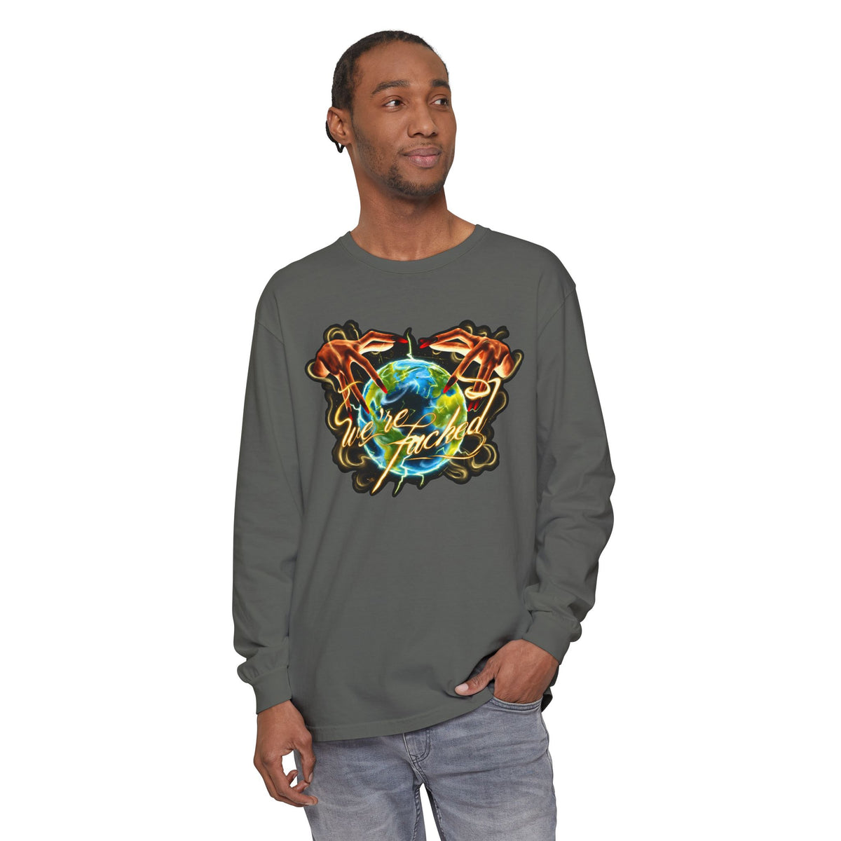 We're Fucked Long Sleeved T-shirt
