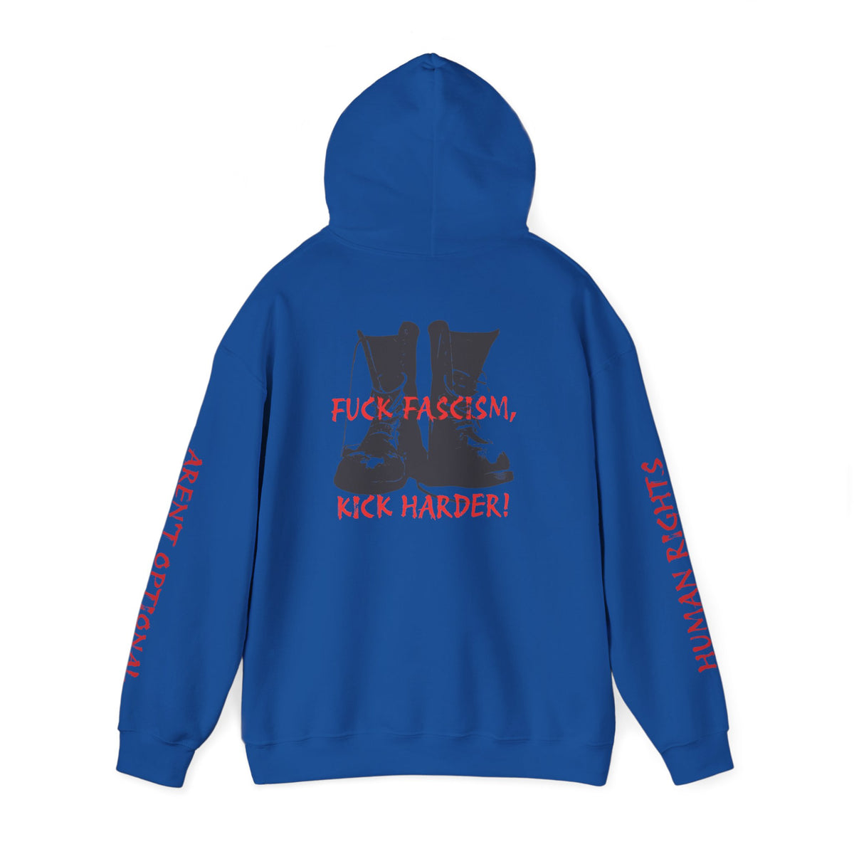 Fuck Fascism, Kick Harder Hoodie