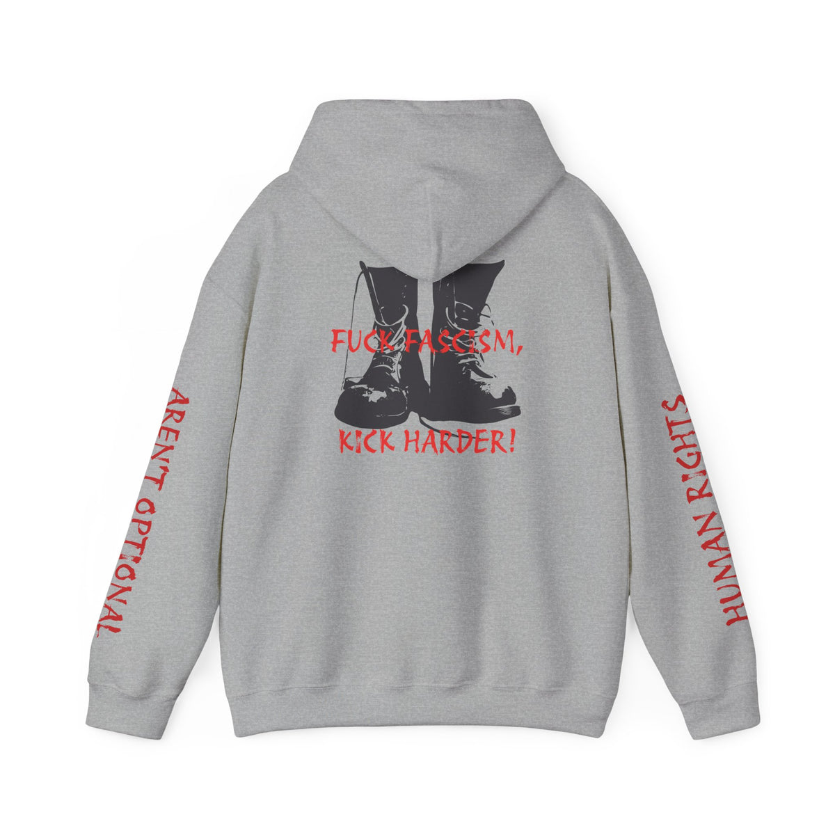 Fuck Fascism, Kick Harder Hoodie