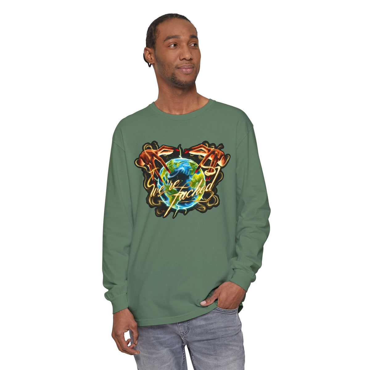 We're Fucked Long Sleeved T-shirt