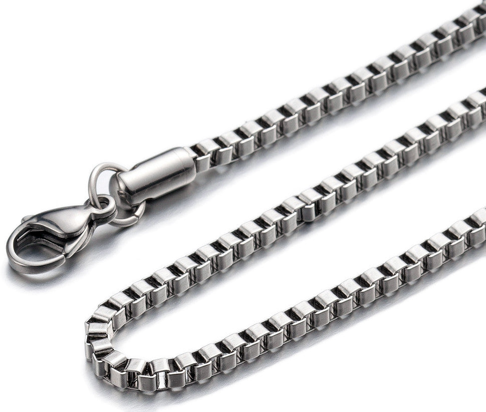 Box Chain 20" Stainless Steel 2mm
