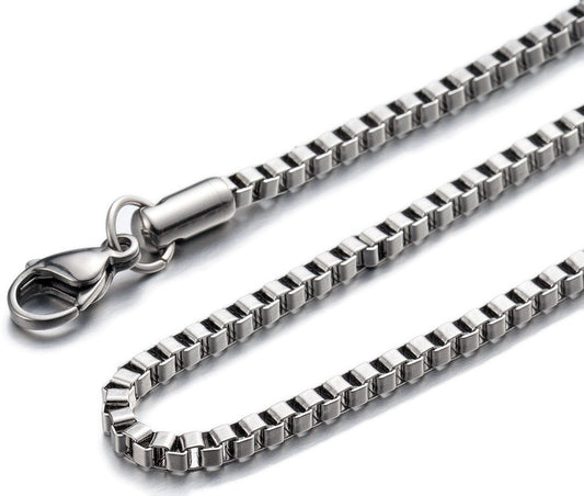 Box Chain 20" Stainless Steel 2.5mm
