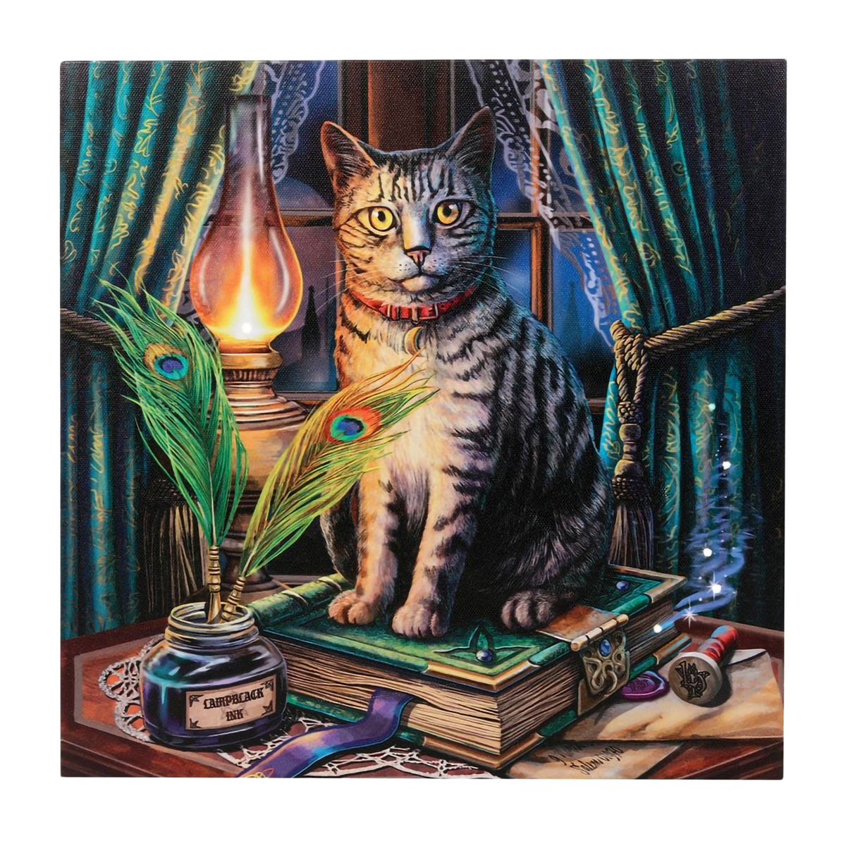 Book of Shadows Light Up Canvas Print by Lisa Parker