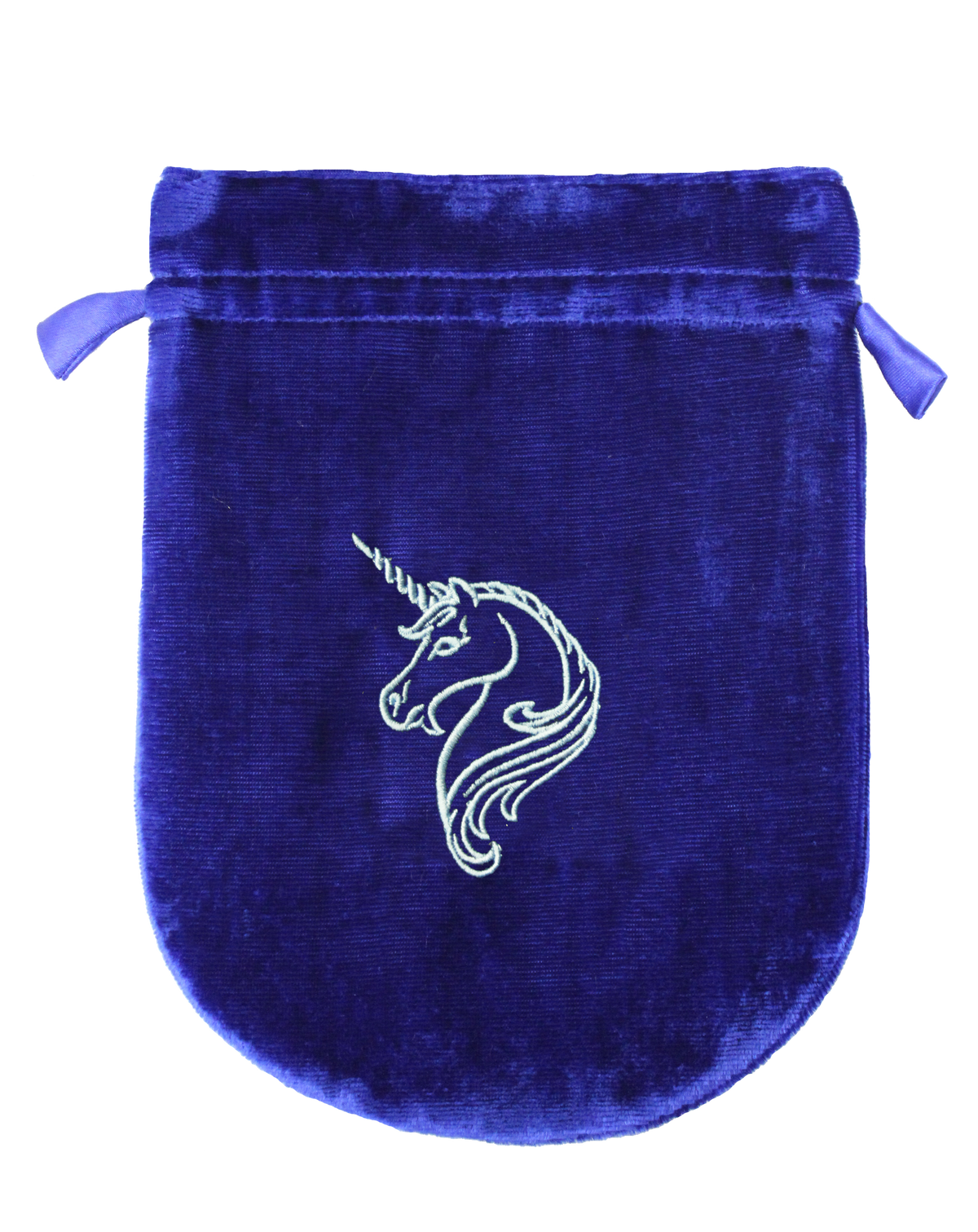 Blue Velvet Unicorn Tarot Bag