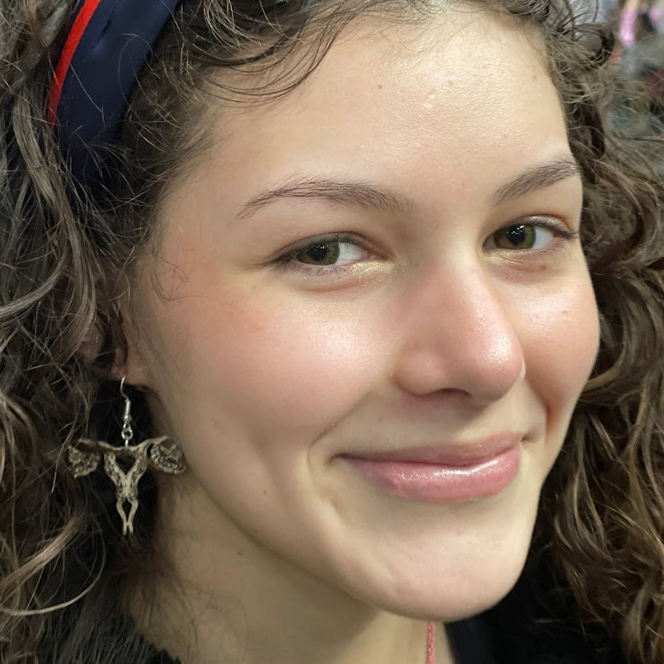 Uterus Wooden Earrings | Feminist Anatomy Statement Jewelry
